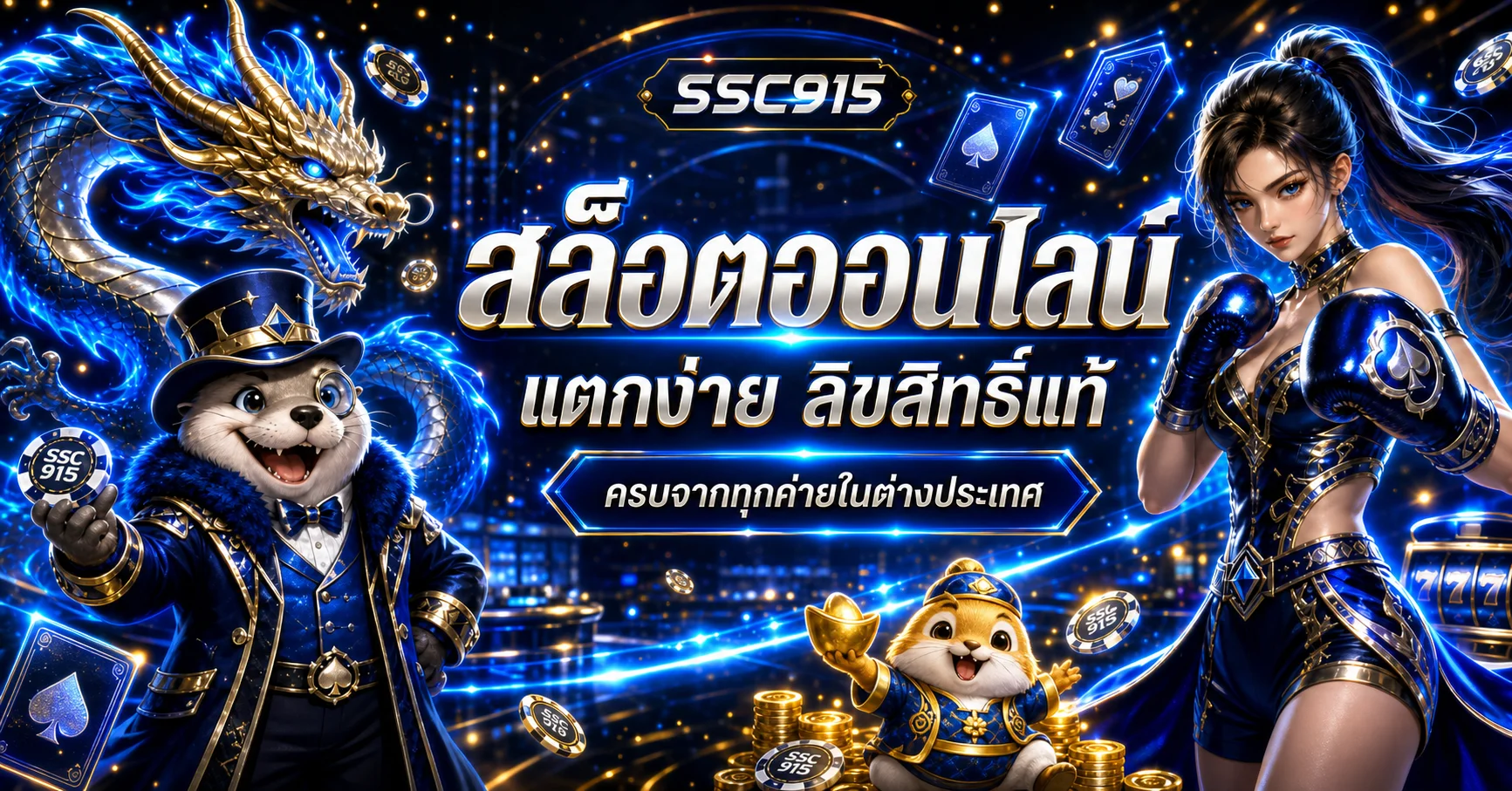 แบนเนอร์สล็อตออนไลน์ SSC915 พร้อมเกมหลากหลาย